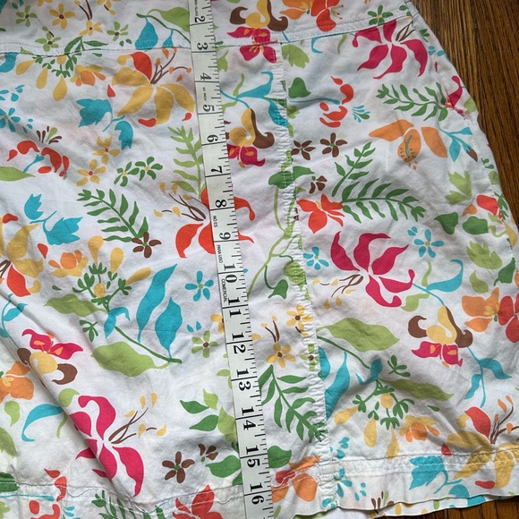 Vintage White Stag Stretch Skorts Tropical Design Size 12 - Picture 6 of 7